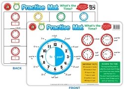 PRACTISE MAT LCBF 42X28CM WHAT'S THE TIME