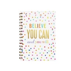 NOTEBOOK PROFILE A5 HARDCOVER SPIRAL BELIEVE YOU CAN 160PG