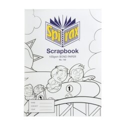 SCRAPBOOK SPIRAX 335X245MM 152 PP COVER CLEAR 64PG