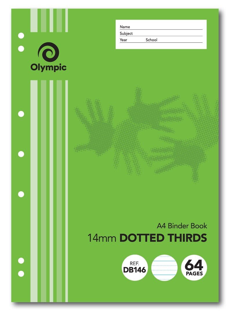 SP- BINDER BOOK OLYMPIC A4 14MM DOTTED THIRDS 64PG