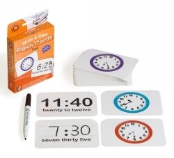 FLASH CARDS LCBF WRITE & WIPE TIME