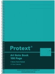 SP- NOTEBOOK PROTEXT A4 PP COVER AQUA 100PG