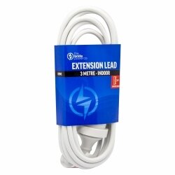 EXTENSION LEAD THE BRUTE POWER CO. 3 METRE WHITE