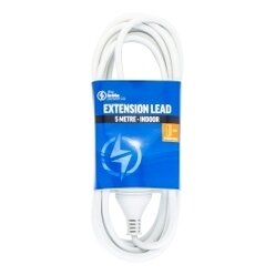 EXTENSION LEAD THE BRUTE POWER CO. 5 METRE WHITE