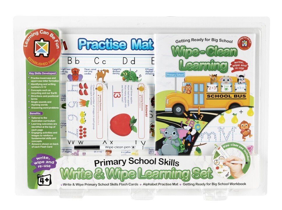 LEARNING SET LCBF WRITE & WIPE PRIMARY SCHOOL SKILLS