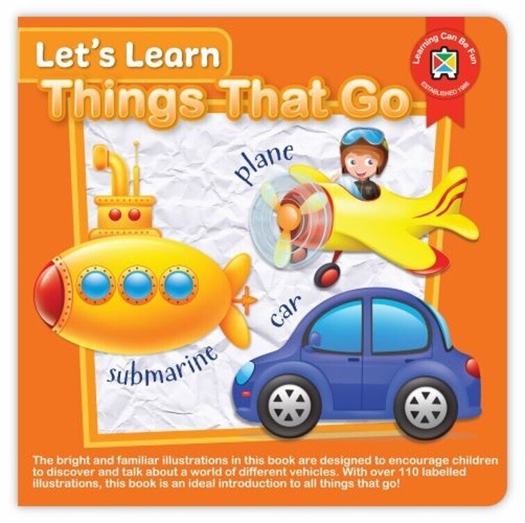LETS LEARN BOOK LCBF THINGS THAT GO BOARD BOOK