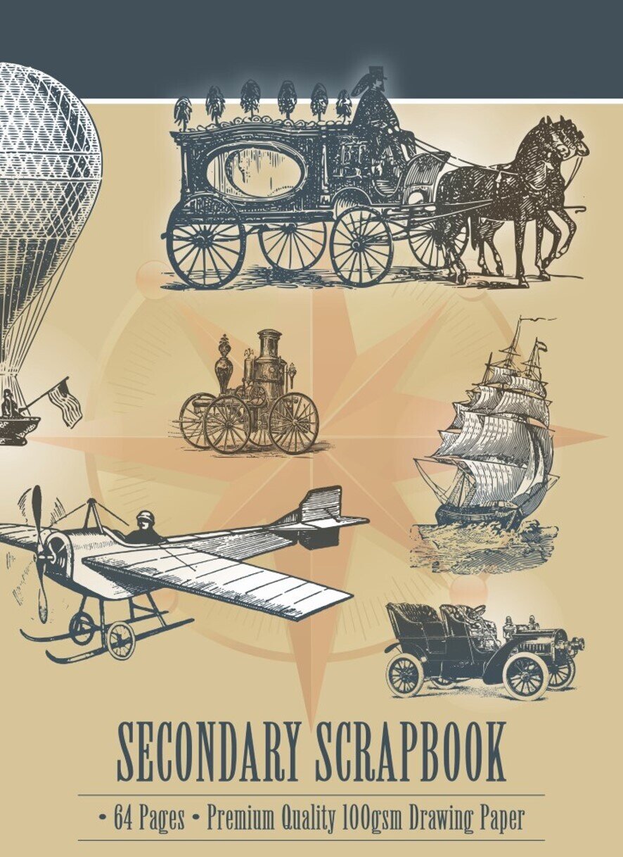 SCRAPBOOK PROTEXT SECONDARY MEGA 330X240MM PREMIUM 100GSM 64PG