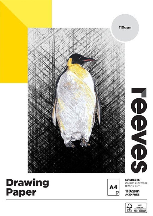 DRAW PAD REEVES A4 110GSM 50 SHEETS