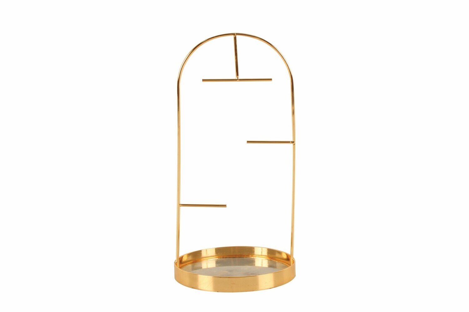 GIFT GNS WESLAN CURVED METAL JEWELLERY STAND 26X12X12CM