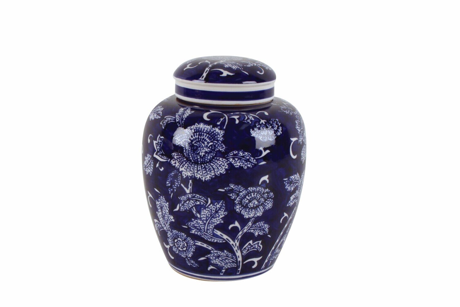 GIFT GNS HAMPTON HEMA GINGER JAR CERAMIC ROUND CANISTER W LID 16.5X21.5CM