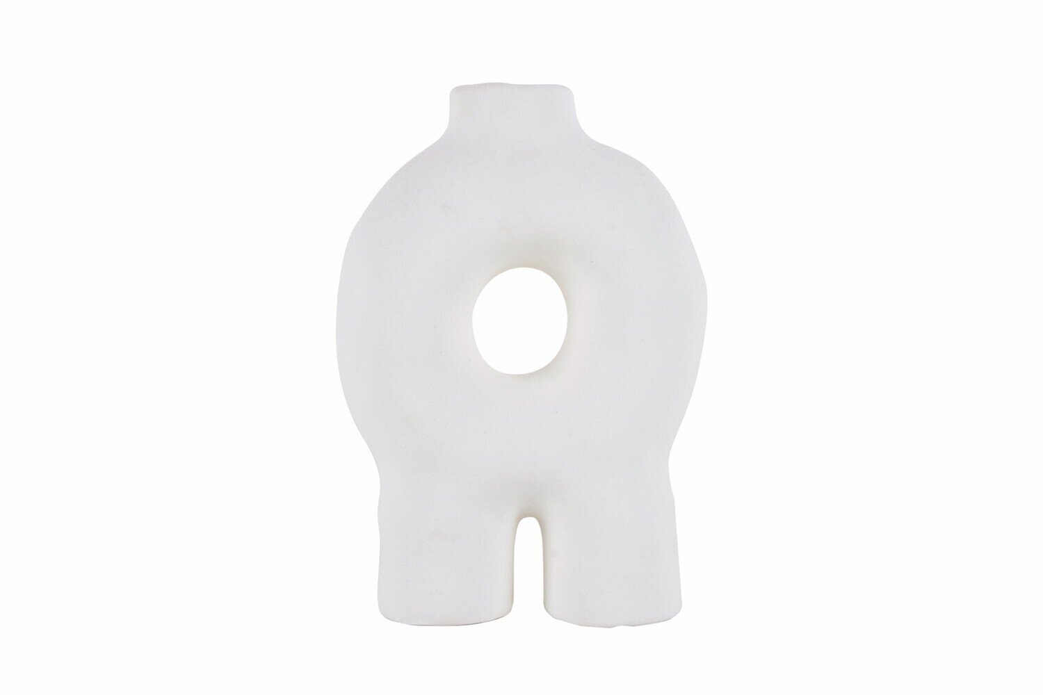 GIFT GNS HAMPTON BAIRON PORCELAIN TOROID TUBULAR VASE 22X15X8CM