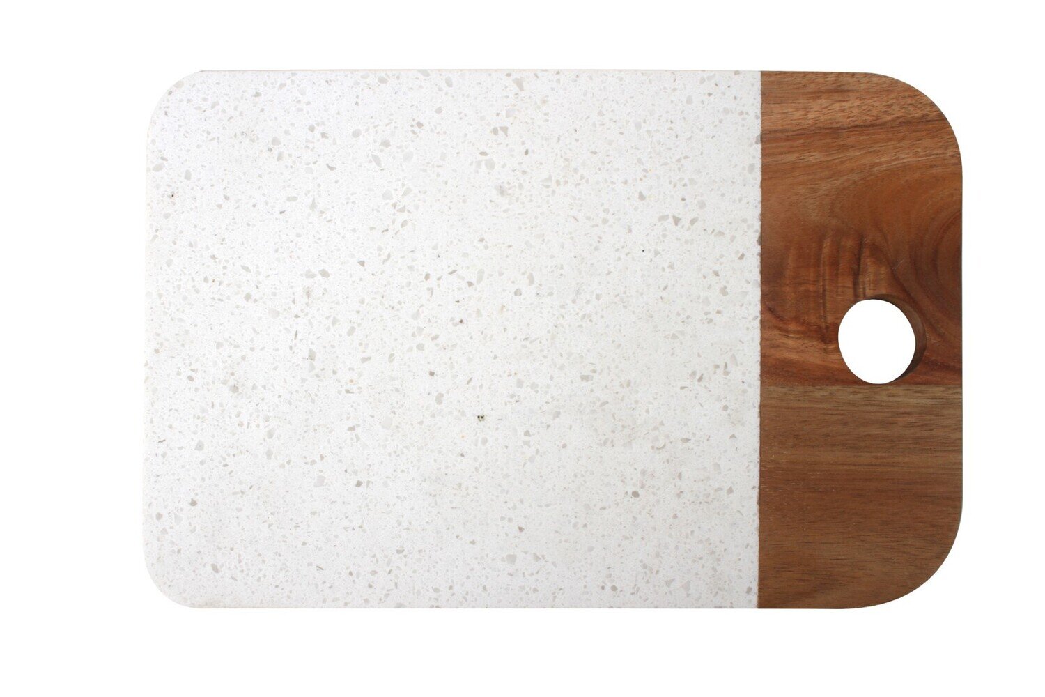 GIFT GNS KIT BELLANCE WOOD AND TERRAZZO SRVNG BOARD 23X15X2CM