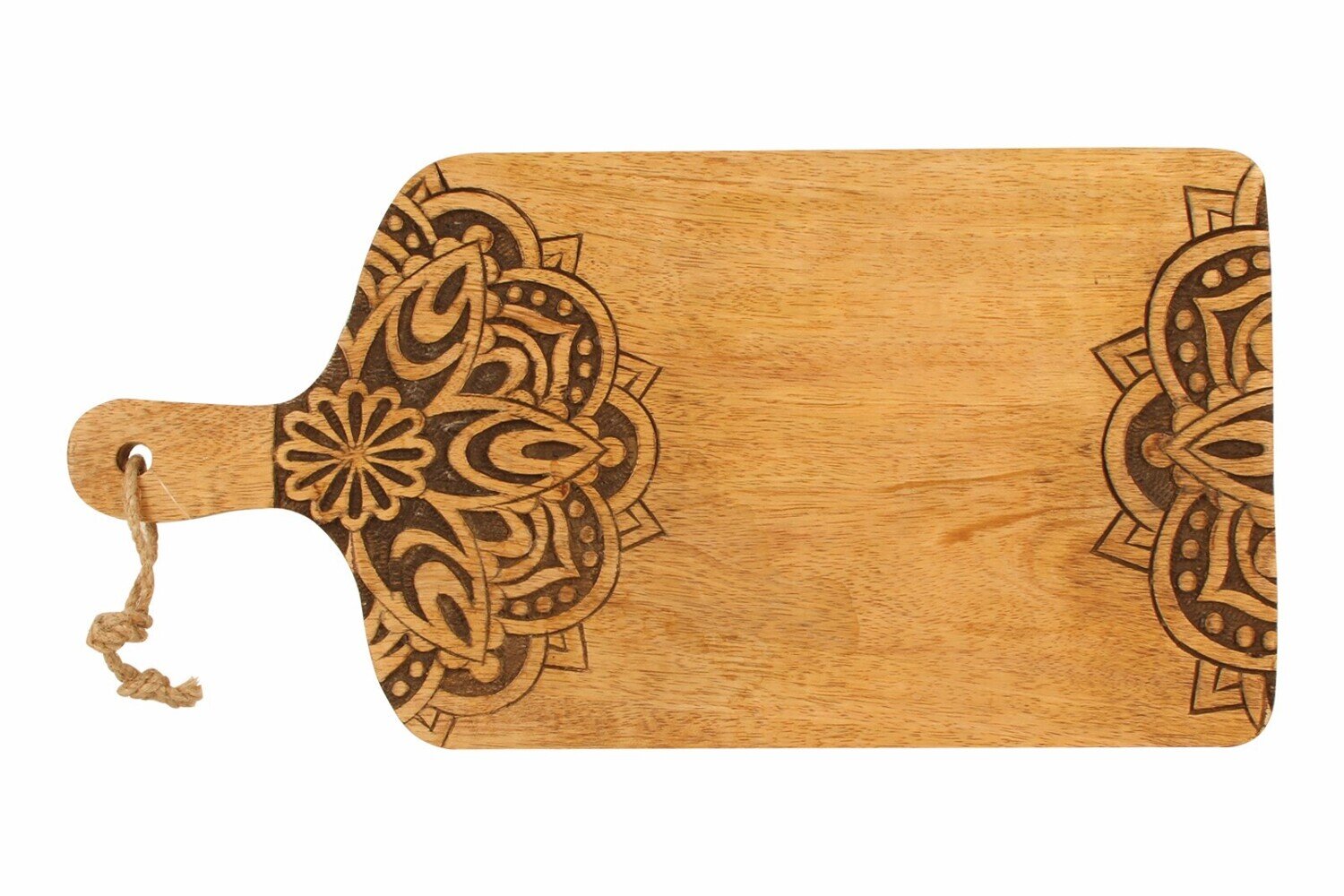 GIFT GNS VINTAGE JUNGLE HARMONY MANGO WOOD CHOPPING BOARD 41X20X2CM