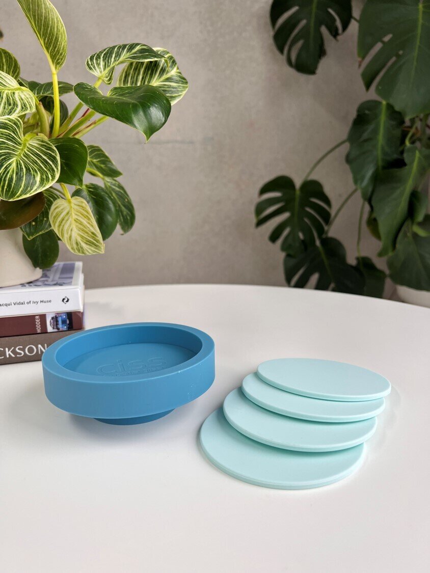 GIFT PORTER GREEN CISS COASTER SET VANCOUVER