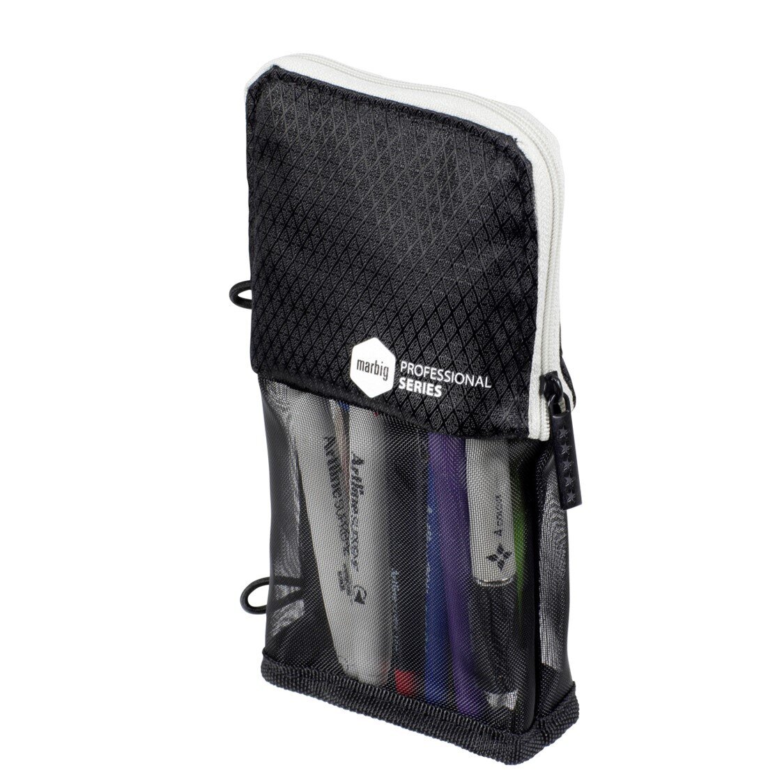 PENCIL POUCH MARBIG PROFESSIONAL STAND AND STORE BLACK/GREY