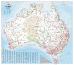 MAP HEMA AUSTRALIA WALL LAMINATED 1000X875