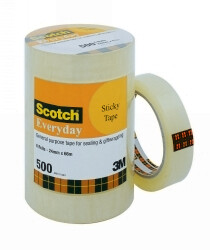 TAPE STICKY SCOTCH 502 24MMX66M BULK PK6