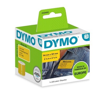 LABEL DYMO LABELWRITER SHIPPING LABELS 54X101MM YELLOW