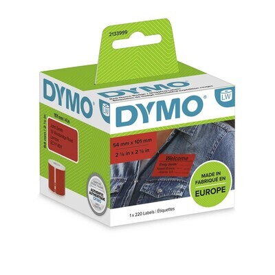 LABEL DYMO LABELWRITER SHIPPING LABELS 54X101MM RED