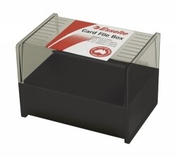 SYSTEM CARD BOX SWS ESSELTE 152X102MM (6X4) BLACK