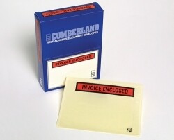 LABELOPES CUMBERLAND 155X115MM INVOICE ENCLOSED PK100