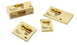 NOTES POST-IT 655 76X127MM YELLOW