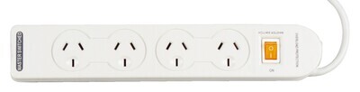 POWERBOARD 4 OUTLET WITH MASTER SWITCH