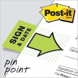 FLAGS POST-IT 680-SD2 SIGN & DATE PK100