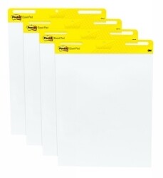 EASEL PAD POST-IT 559-VAD 635X775MM WHITE PK4