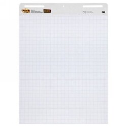 SP- EASEL PAD POST-IT 560 WHITE BLUE GRID