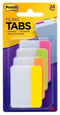 TABS DURABLE POST-IT 686-PLOY PINK/LIME/ORANGE/YELLOW