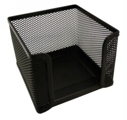 MEMO CUBE HOLDER ESSELTE METAL MESH BLACK