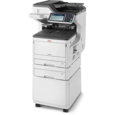 A3 OKI MC873dnct Colour Multifunction Laser Printer 2 Paper Trays + Cabinet