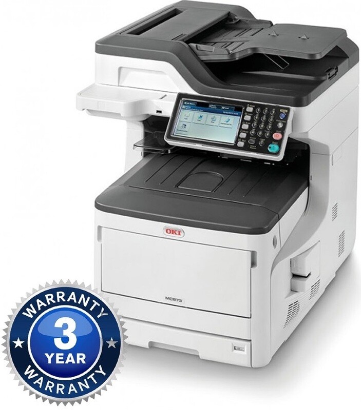OKI MC873 A3 Colour Laser Multifunction Centre Desktop (36 Month warranty)