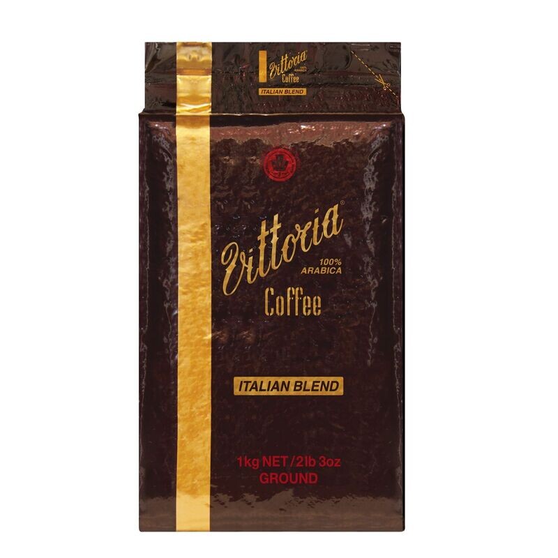 SP- COFFEE GROUND VITTORIA 1KG VITT ITAL BLEND DARK BROWN F&BPG