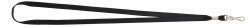 LANYARD REXEL W/SWIVEL CLIP FLAT BLACK PK10