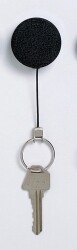KEY HOLDER REXEL METAL WITH KEY RING & NYLON CORD