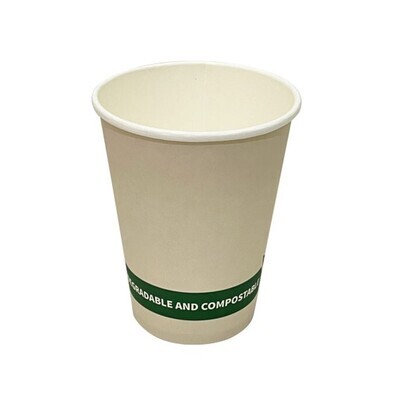 PAPER CUP WRITER 12OZ BREAKROOM ECO SINGLE WALL WHITE BX1000