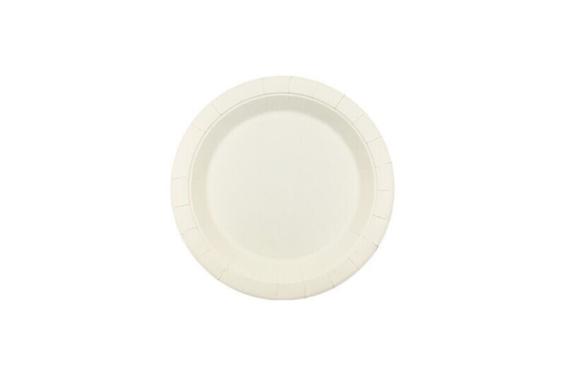 PLATE EARTH ECO PAPER ROUND WHITE 180MM CTN1000