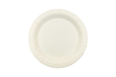 PLATE EARTH ECO HD PAPER ROUND WHITE 230MM CTN1000