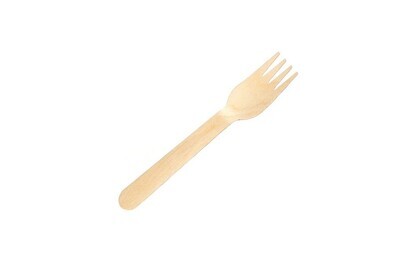 FORK EARTH 160MM ECO WOODEN NATURAL PK100
