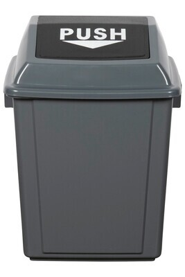 RUBBISH BIN CLEANLINK 25L WITH BULLET LID GREY