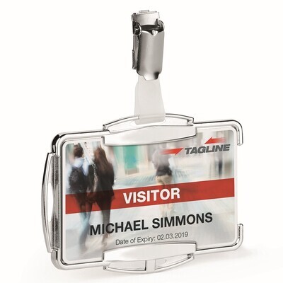 SP- CARD HOLDER DURABLE RFID SECURE MONO SILVER PK10