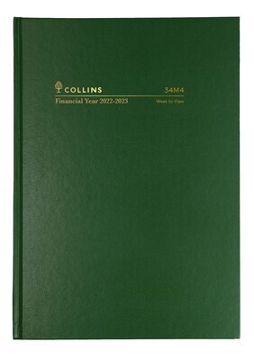 DIARY FINANCIAL YEAR 22/23 COLLINS A4 WTV GREEN
