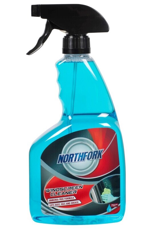 WINDSCREEN CLEAN NORTHFORK 750ML AMMONIA FREE WINDOW AND GLASS