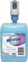 LIQUID HAND WASH NORTHFORK 1.4L REFILL PACK PEARL BLUE