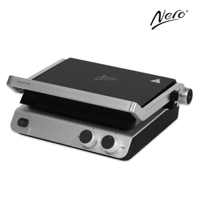 SANDWICH PRESS NERO 4 SLICE STAINLESS STEEL WITH TIMER