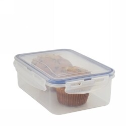 FOOD CONTAINER ITALPLAST 1450ML AIR LOCK CLEAR