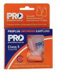 EARPLUGS PROPLUG ZIONS DISPOSABLE UNCORDED 10 PAIRS
