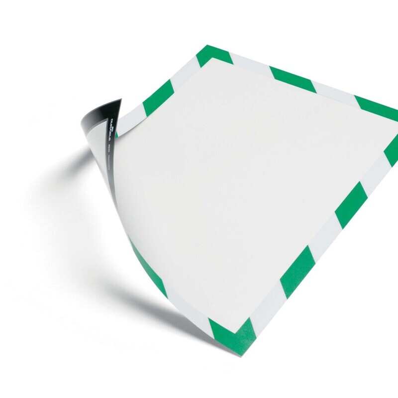 SP- DURAFRAME DURABLE A4 SECURITY GREEN/WHITE PK5